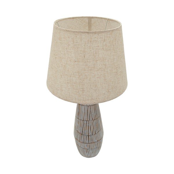 Kremno bela namizna svetilka s tekstilnim senčilom (višina 69,5 cm) Hanoi – Mauro Ferretti-image-3