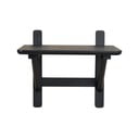 Črna nočna omarica v hrastovem dekorju s policami Camrose - Rowico