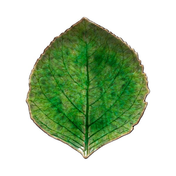 Zeleni lončeni krožnik Costa Nova Riviera, 15 x 17 cm