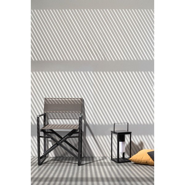 Črna LED lanterna s solarnim panelom/na USB (višina 38 cm) Solar – Bizzotto-image-1