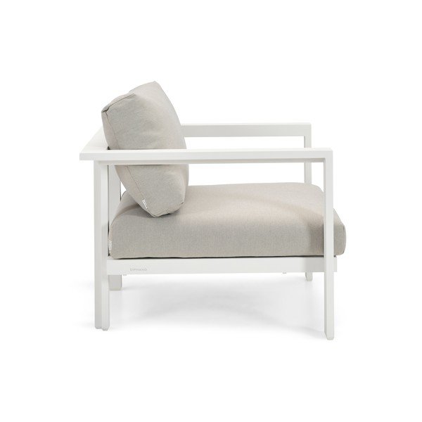 Kremno bel vrtni fotelj Cubic – Diphano-image-3