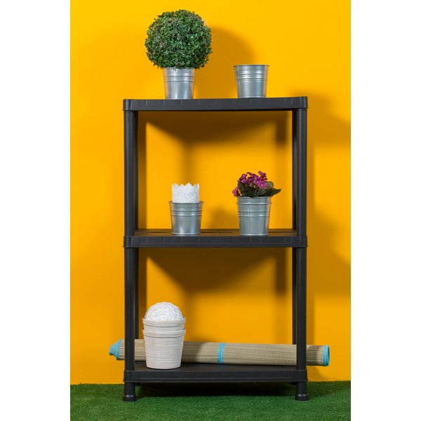 Črn plastičen regal za delavnico 60x95 cm Universal Pro – Toomax-image-1