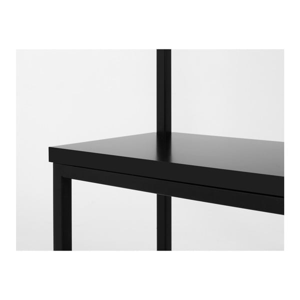 Črn obešalnik za plašče s klopjo CustomForm Next širina 120 cm-image-2