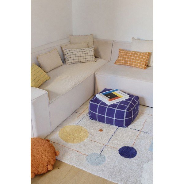 Temno moder tabure Geo Block – Lorena Canals-image-3