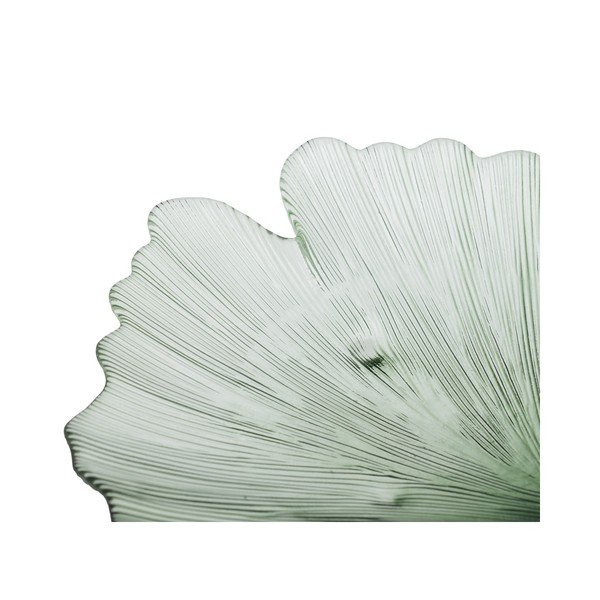 Steklen dekorativni pladenj 31x33 cm Gingko – Ixia-image-3