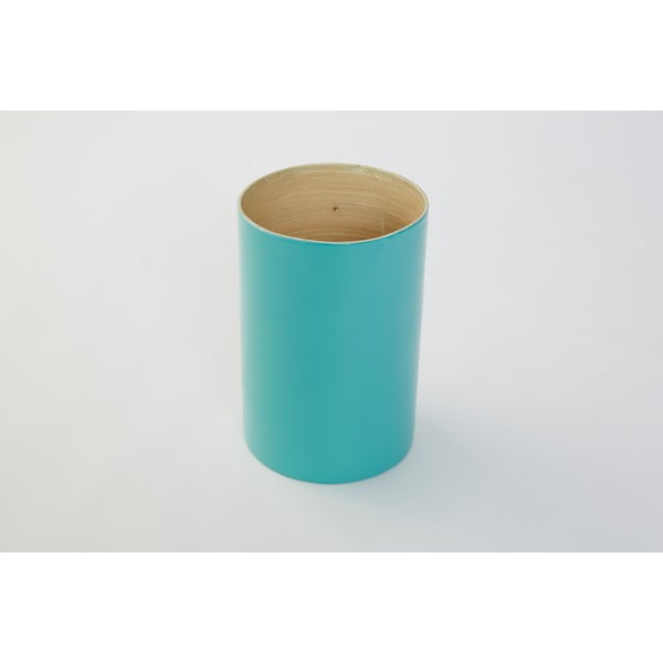 Bambusova škatla za kuhinjsko orodje Bamboo Turquoise, 18 cm