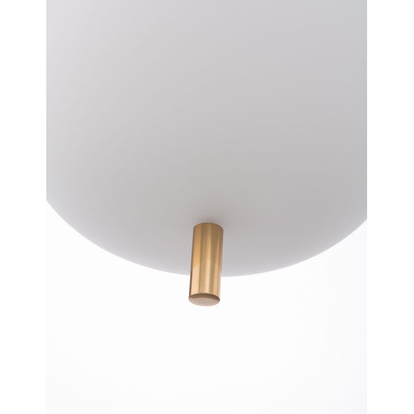 Bela/medeninasta steklena viseča svetilka ø 22 cm Lato – Nova Luce-image-4