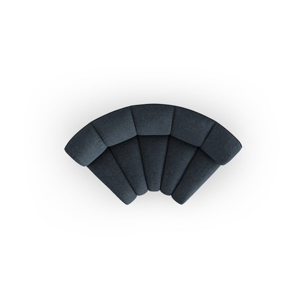 Moder modul za sedežno garnituro iz šenilje (s kotom po izbiri) Lupine – Micadoni -image-2