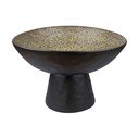 Črno-bež skleda iz kamenine ø 31,5 cm By Hand  – Mette Ditmer Denmark