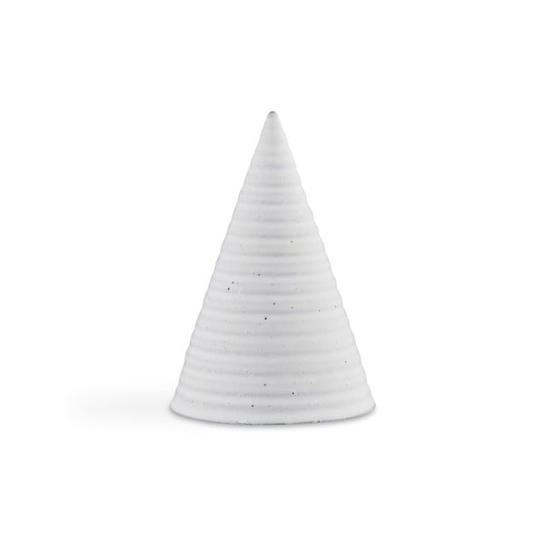 Svetlo siva kamnita dekorativna figurica Kähler Design Glazed Cone Cold Grey, višina 15 cm