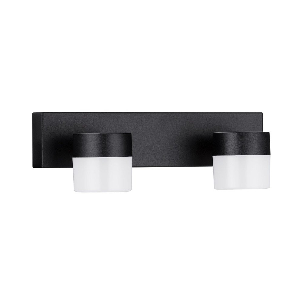 Mat črna aluminijasta LED stenska svetilka Teko