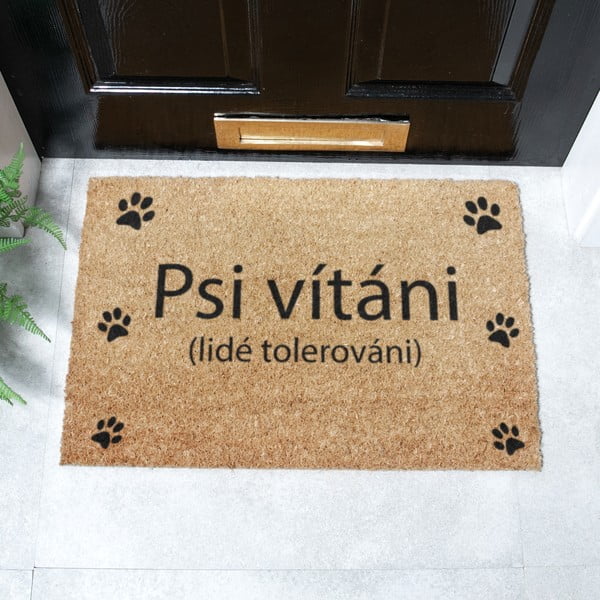 Predpražnik iz kokosovih vlaken 40x60 cm Psi vítáni – Artsy Doormats-image-2