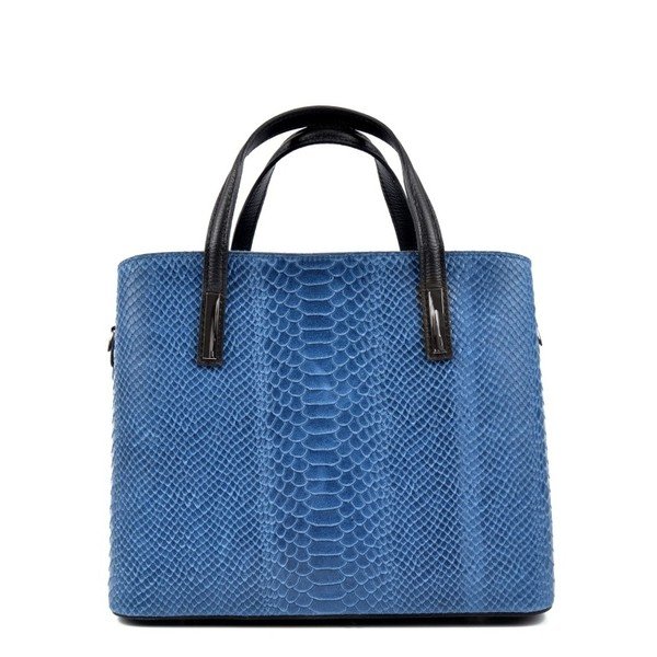 Modra usnjena torbica Roberta M Julia Blue Jeans-image-4