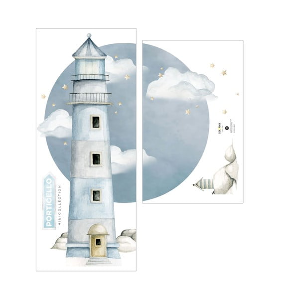 Stenska nalepka svetilnik Dekornik, 77 x 100 cm-image-1