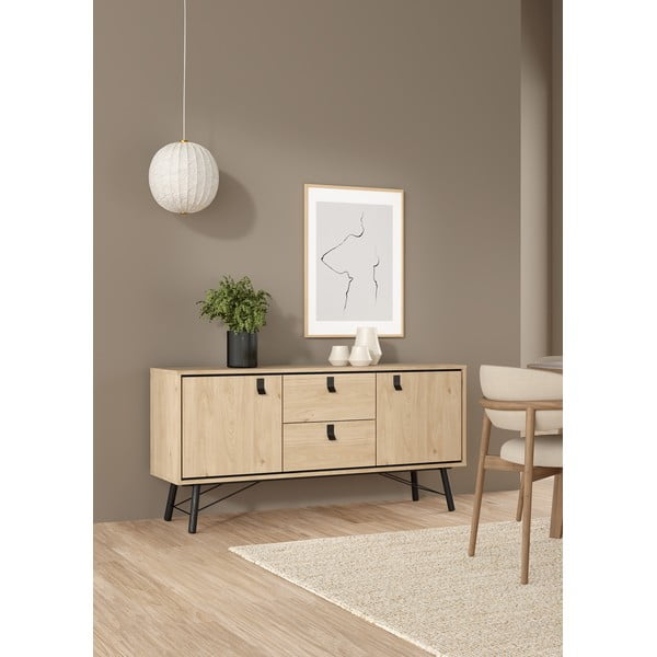 Komoda v hrastovem dekorju 150x72x40 cm Ry – Tvilum-image-1