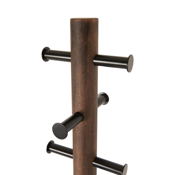 Črn obešalnik iz lesa kavčukovca Pillar - Umbra-image-4