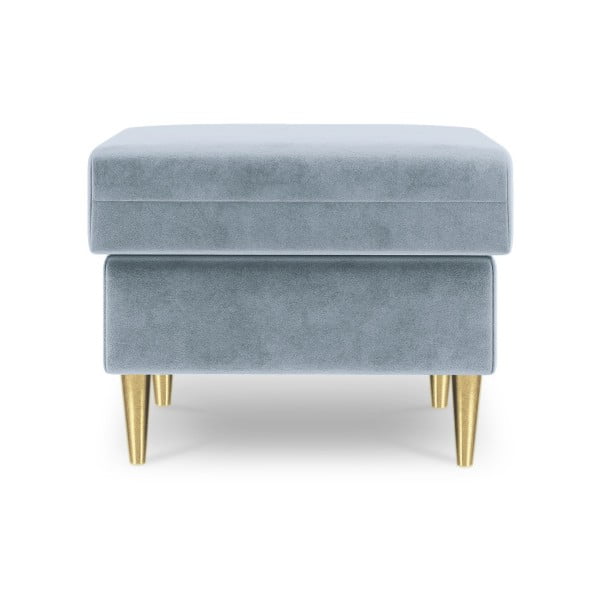 Svetlo modra puf Mazzini Sofas Muguet, 60 x 45 cm-image-2