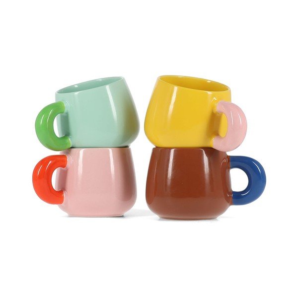 Temno rjava skodelica iz porcelana new bone china 470 ml Coco – ONA-image-2