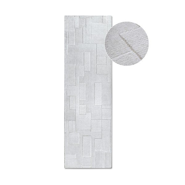 Kremno bel ročno tkan volnen tekač 80x250 cm Wilhelmine – Villeroy&Boch