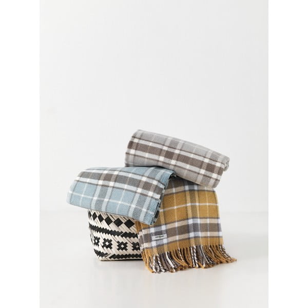 Gorčično rumena pletenina z bombažem Euromant Texas, 140 x 160 cm-image-1