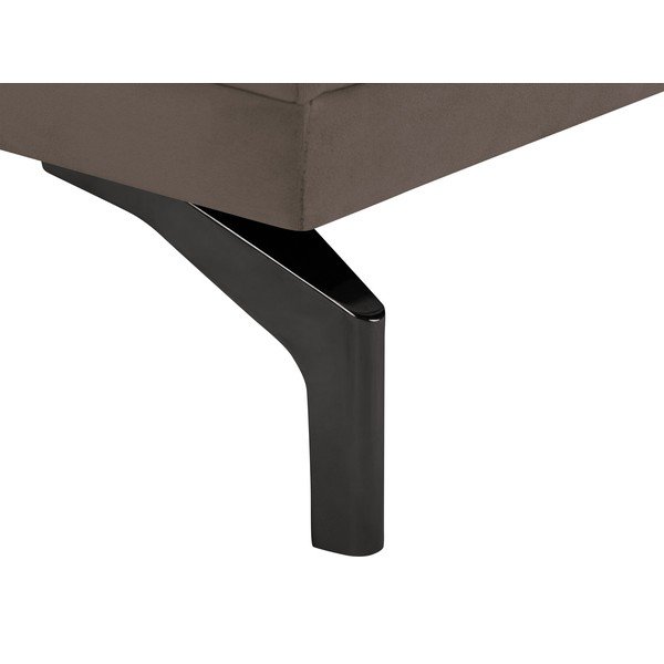 Rjava zofa z naslonom za noge v črni barvi Windsor & Co Sofas Jupiter-image-4