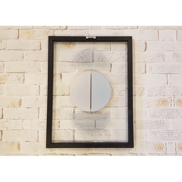 Steklena slika v črnem okvirju Vavien Artwork Shapes II, 32 x 42 cm-image-3