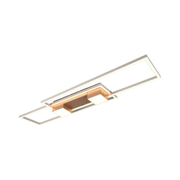 Belo-bronasta zatemnitvena LED stropna svetilka z daljinskim upravljalnikom 28x100 cm Albany – Trio-image-2