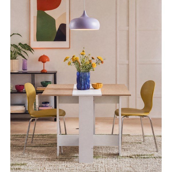 Raztegljiva jedilna miza z mizno ploščo v hrastovem dekorju 76x28 cm Papillon – TemaHome-image-1