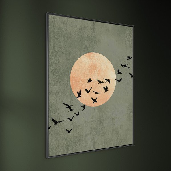 Tiskana slika z okvirjem 60x80 cm Midnight Flight – Styler-image-2