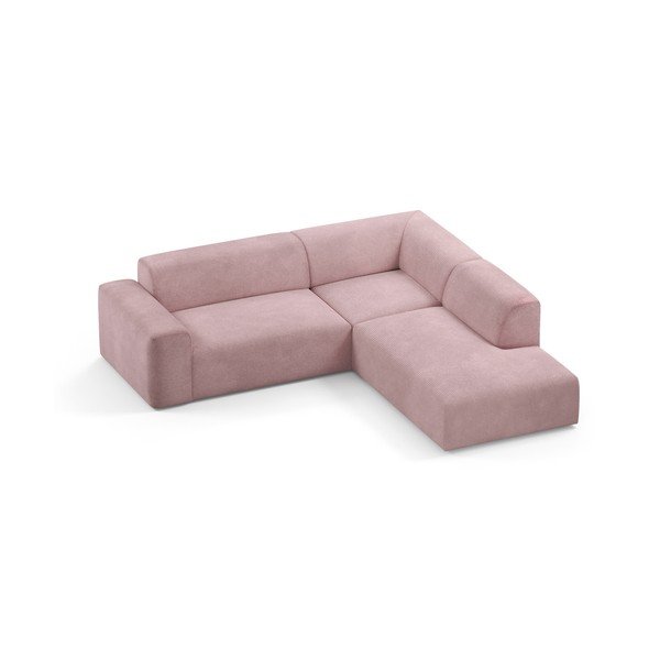 Roza sedežna garnitura Marie Claire Home Karen, desni kot-image-3