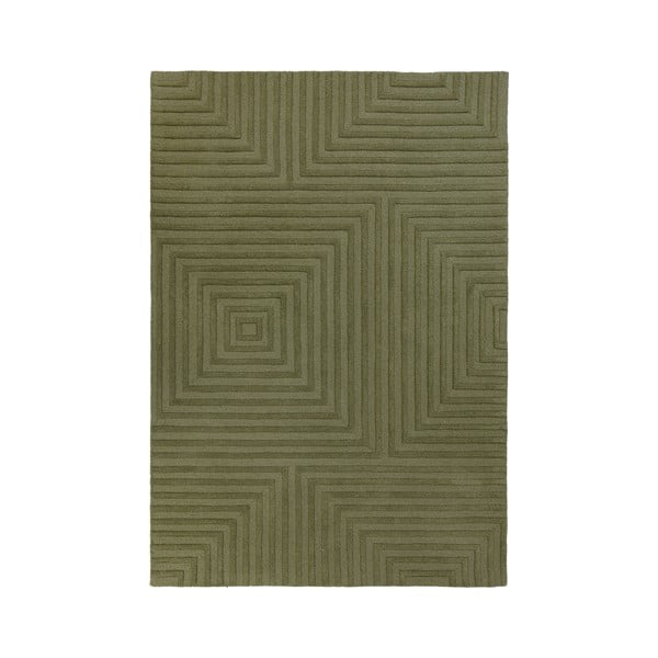 Zelena volnena preproga Flair Rugs Estela, 160 x 230 cm