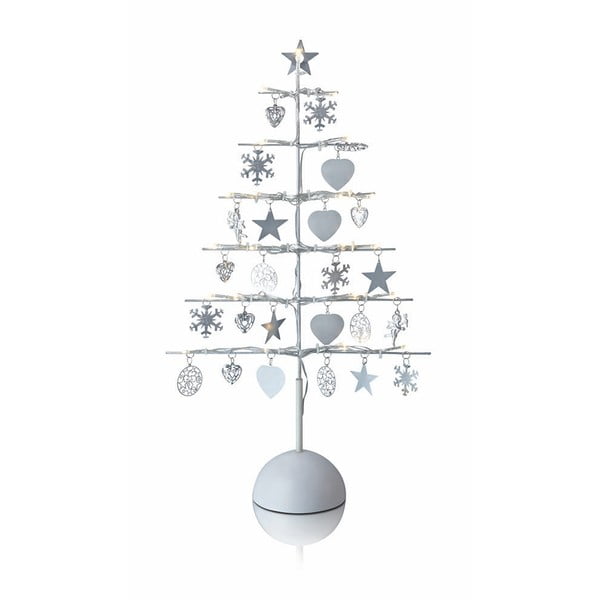 Svetlobna dekoracija LED v srebrni barvi Markslöjd Borken, višina 45 cm