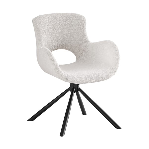 Beli oblazinjeni jedilni stoli v kompletu z nasloni za roke 2 ks Amorim – House Nordic-image-2