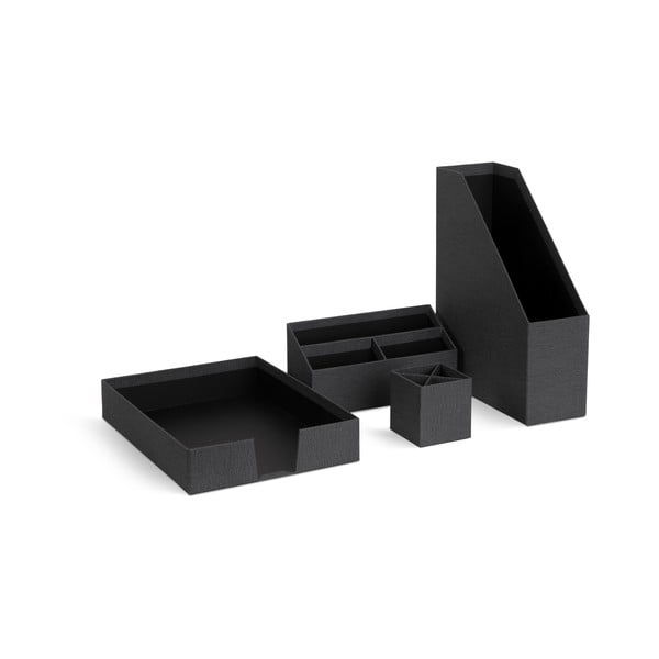 Kartonasti organizatorji v kompletu 4 ks Hugo Canvas Paper Laminate – Bigso