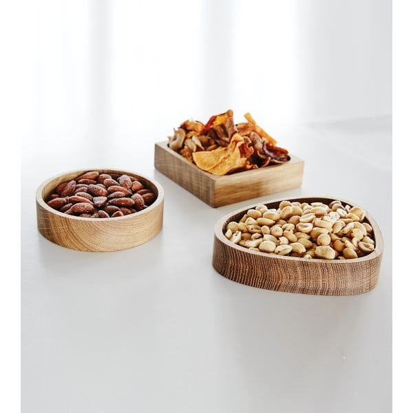 Dekorativna lesena škatla za shranjevanje v naravni barvi ø 11x3 cm Circle S – LIND DNA-image-3