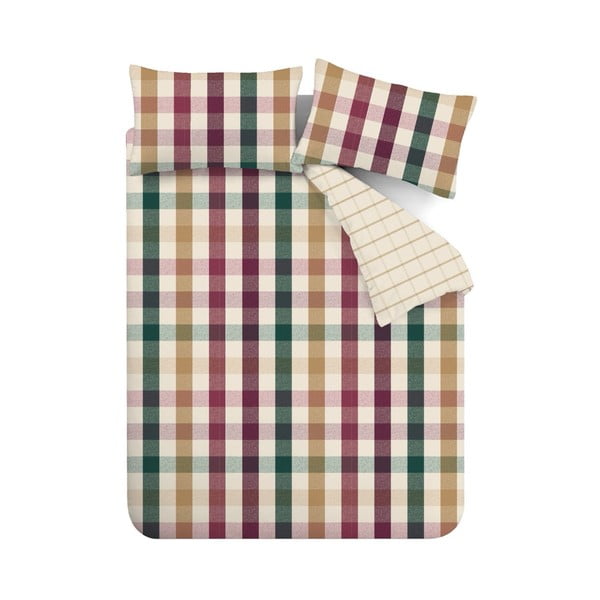 Enojna posteljnina 135x200 cm Autumn Check – Catherine Lansfield