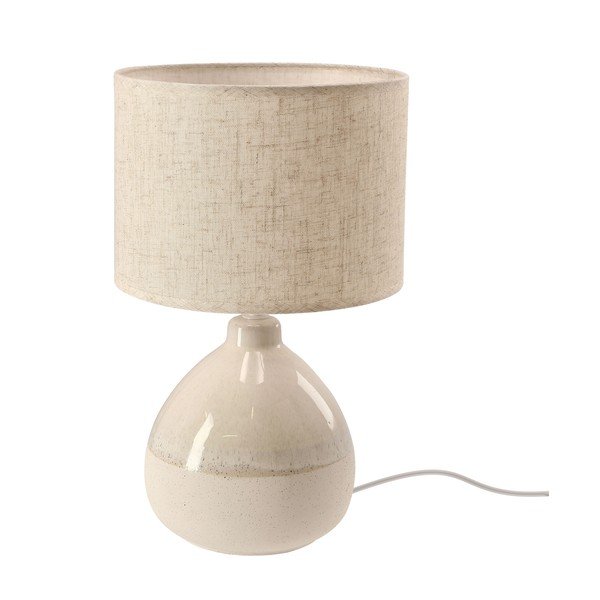 Bež namizna svetilka s tekstilnim senčilom (višina 41 cm) Ardo – Candellux Lighting-image-3