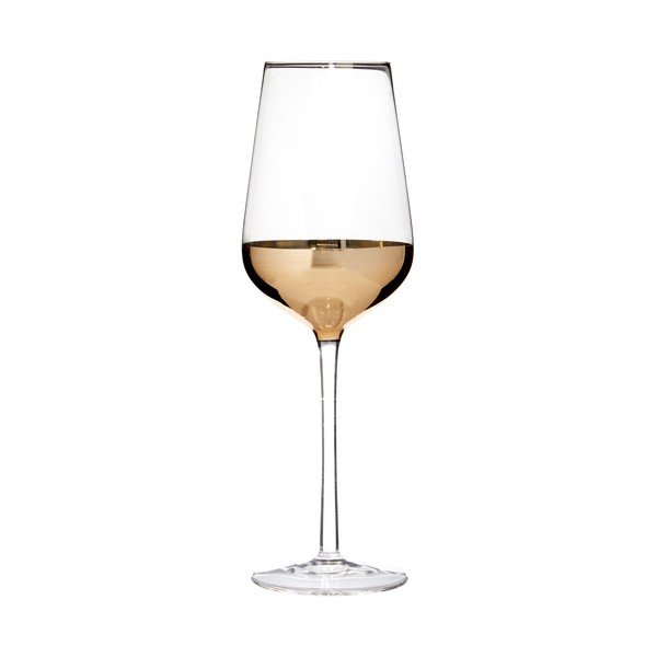 Komplet 4 kozarcev za vino z detajli v zlati barvi Premier Housewares Horizon-image-4