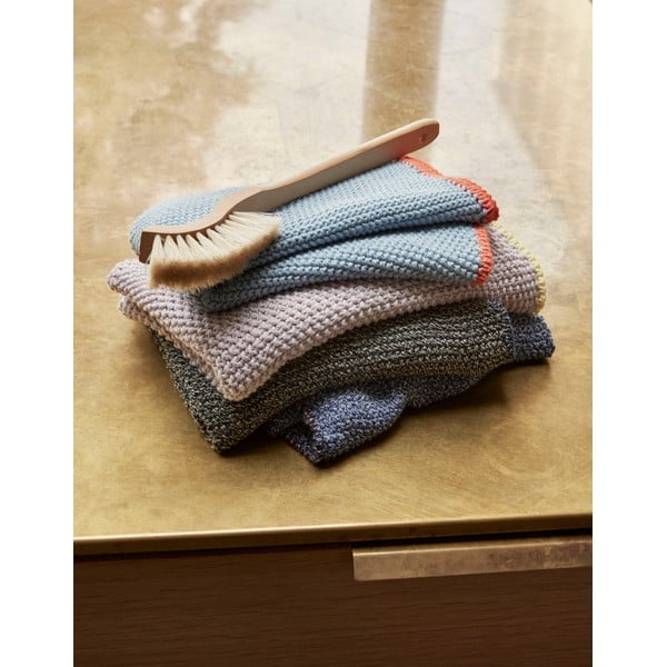 Modra bombažna brisača Hübsch Thea, 40 x 60 cm-image-2