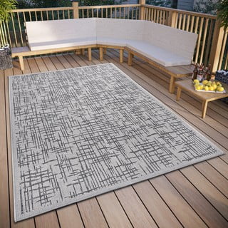 Siva zunanja preproga 63x120 cm Clyde Telu – Hanse Home