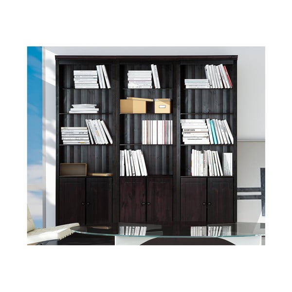 Rjav regal iz masivnega bora 222x223 cm Anita – Støraa-image-3