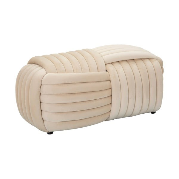 Kremno bela žametna klop Softy – Mauro Ferretti-image-4