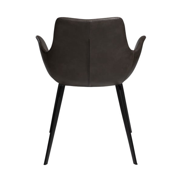 Temno siv oblazinjen jedilni stol z nasloni za roke Hype – DAN-FORM Denmark-image-3