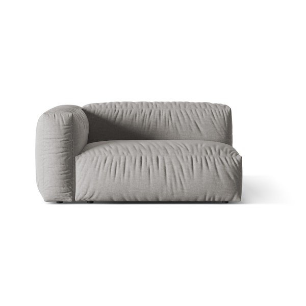 Svetlo siv modul za sedežno garnituro (levi kot) Martina – Micadoni Home