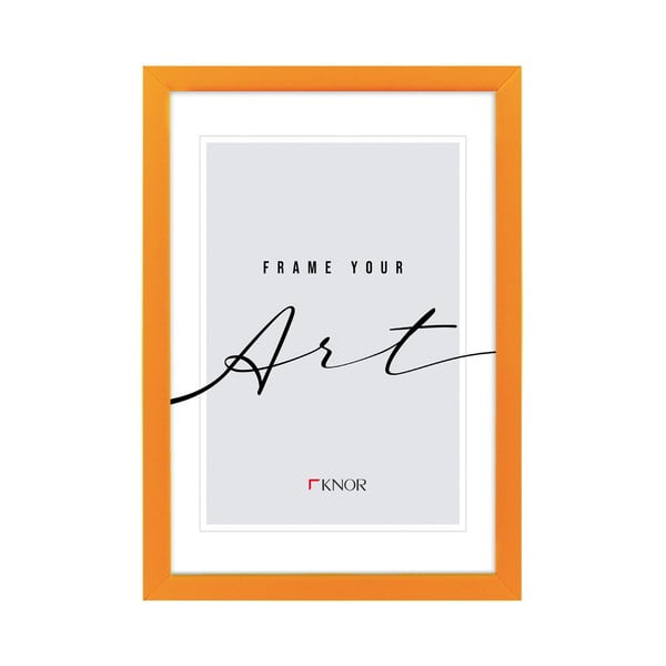 Oranžen stoječ/stenski okvir 12x17 cm – knor-image-1