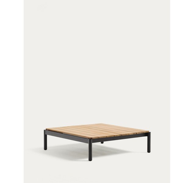 Vrtna klubska mizica iz masivnega tika 89x91 cm Sorells – Kave Home-image-2