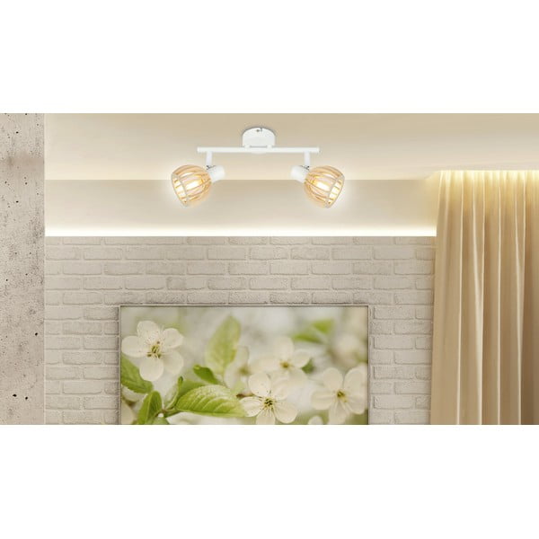Bela/naravna stropna svetilka ø 10 cm Atarri – Candellux Lighting-image-2