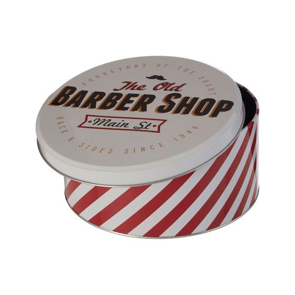 Komplet 2 pločevinastih škatel za shranjevanje Premier Housewares Barber Shop-image-1