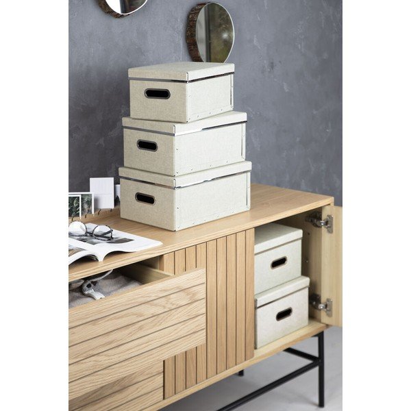 Škatle za shranjevanje s pokrovom v kompletu 5 ks Joachim – Bigso Box of Sweden-image-1