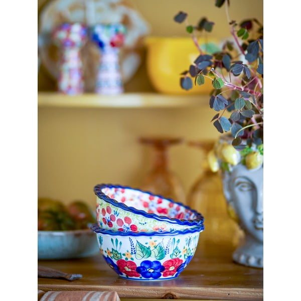 Skledice v kompletu za serviranje 2 ks iz kamenine 380 ml Florist – Bloomingville-image-2